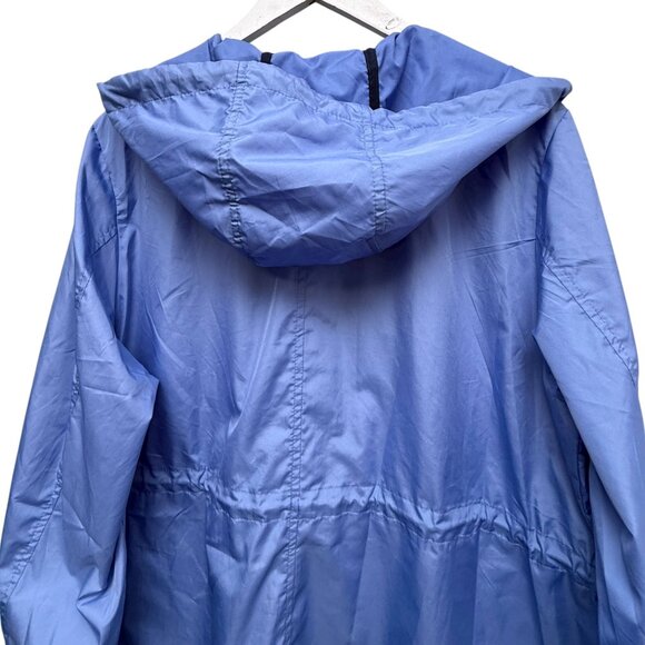 Susan Graver Windbreaker Jacket Plus Size 1X Purple Light Anorak Packable Hooded - Picture 7 of 11